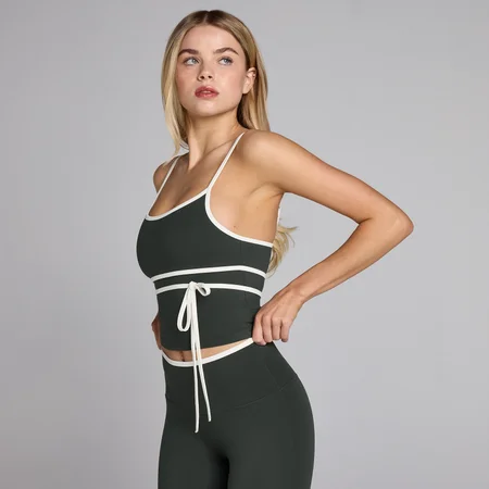 MP Women's Tempo Contrast Tie Vest - Washed Black