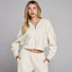MP Women's Waffle Zip Through Hoodie - Ivory