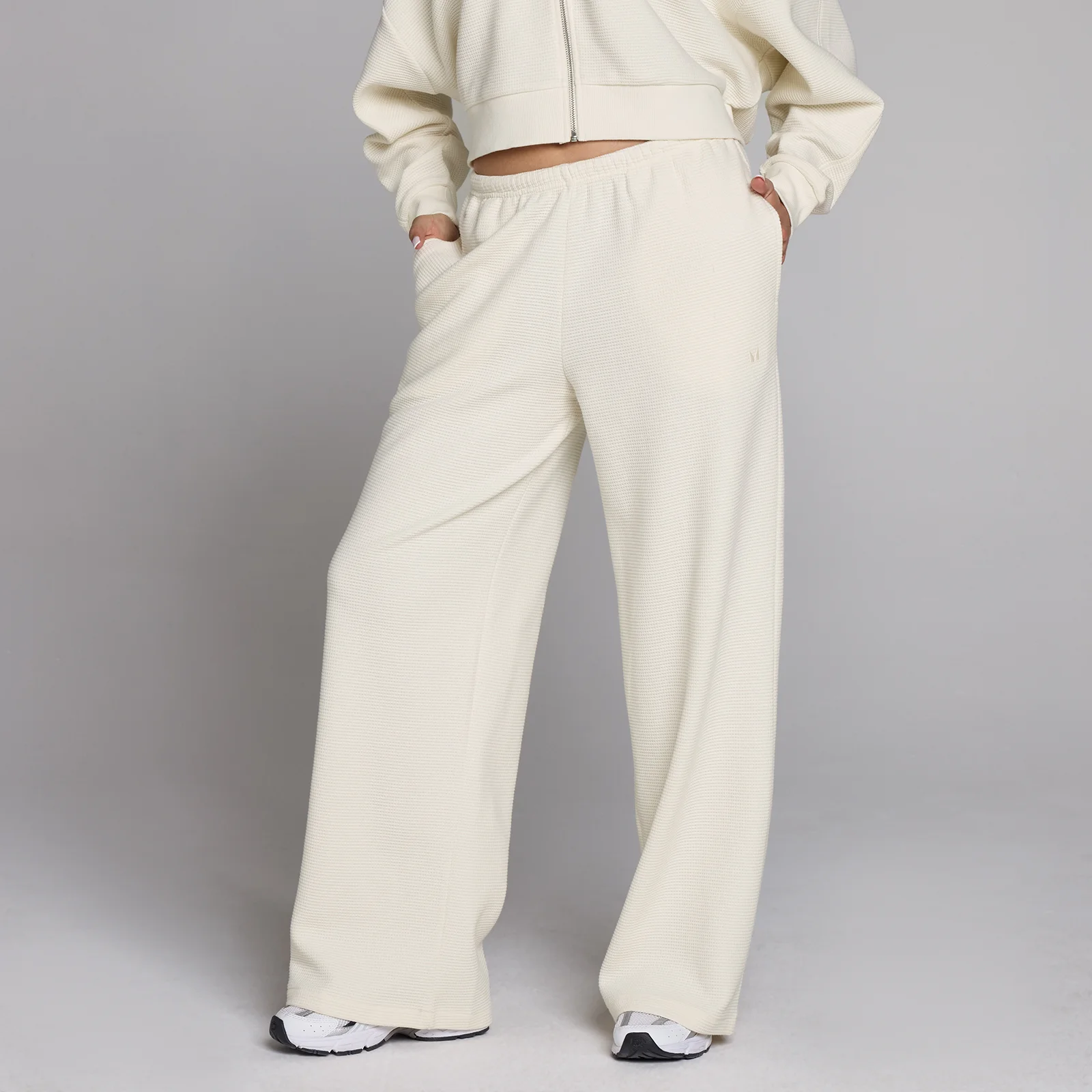 MP Women's Waffle Straight Leg Jogger - Ivory - XL Εικόνα 1