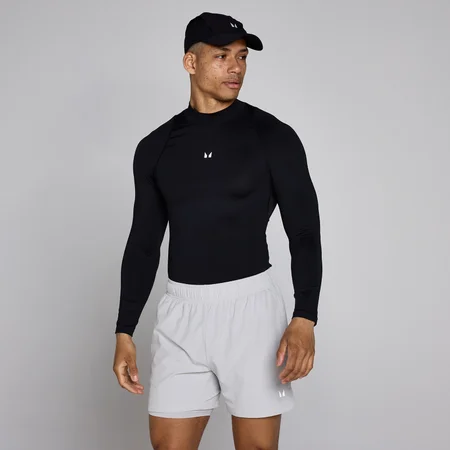 MP Men's Training High Neck Long Sleeve Baselayer - Μαύρο