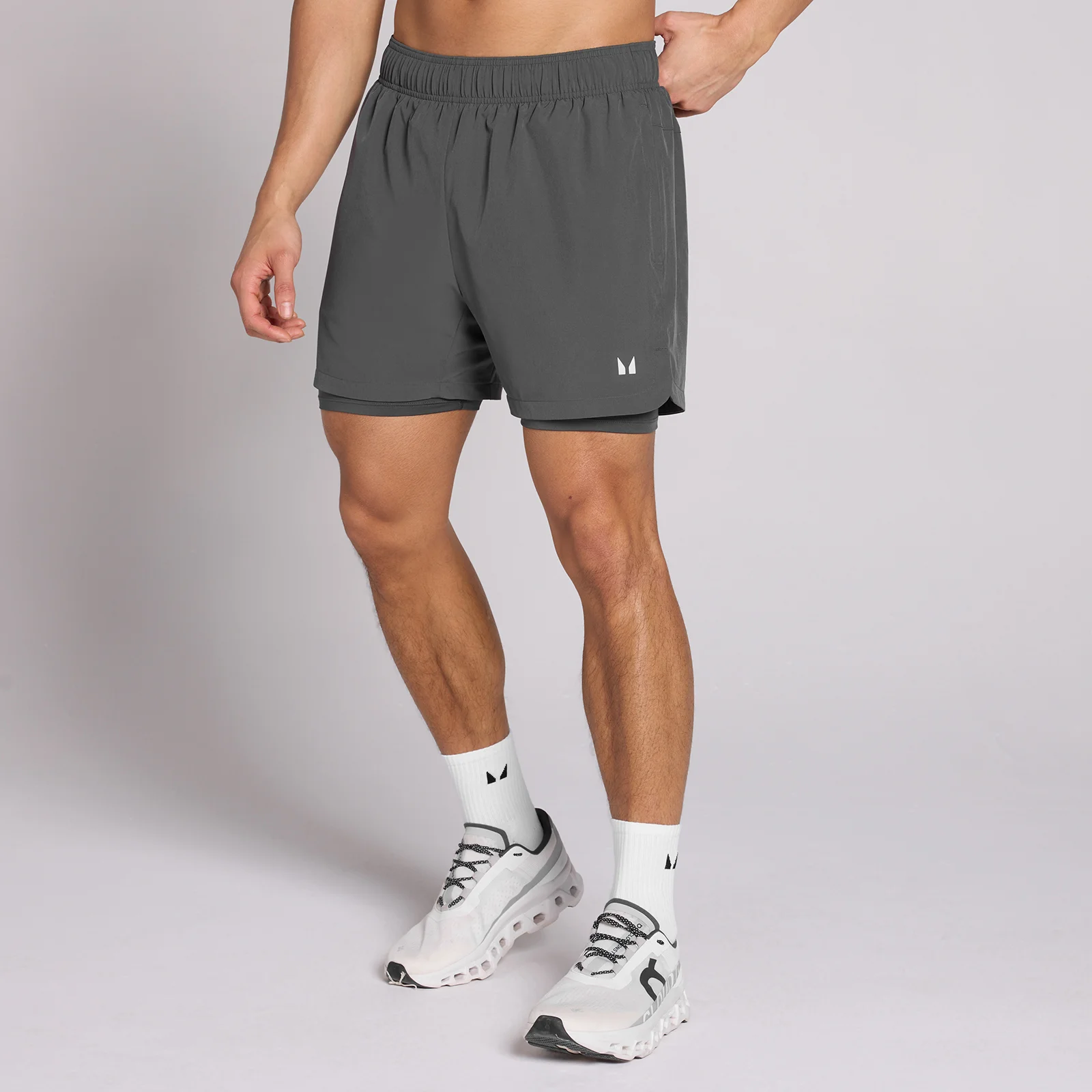 MP Men's 5" 2-in-1 Training Shorts - Dark Grey - M Εικόνα 1