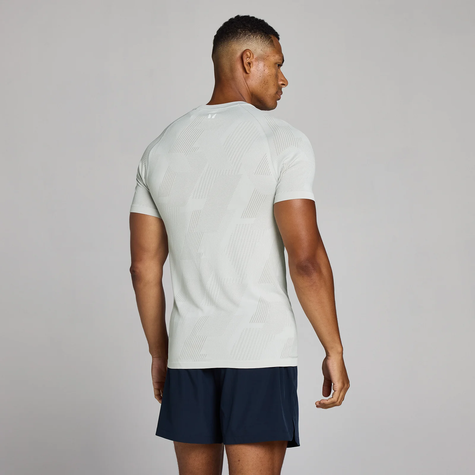 MP Men's Tempo Pillar Graphic Seamless Short Sleeve T-Shirt - Chrome - XS Εικόνα 2