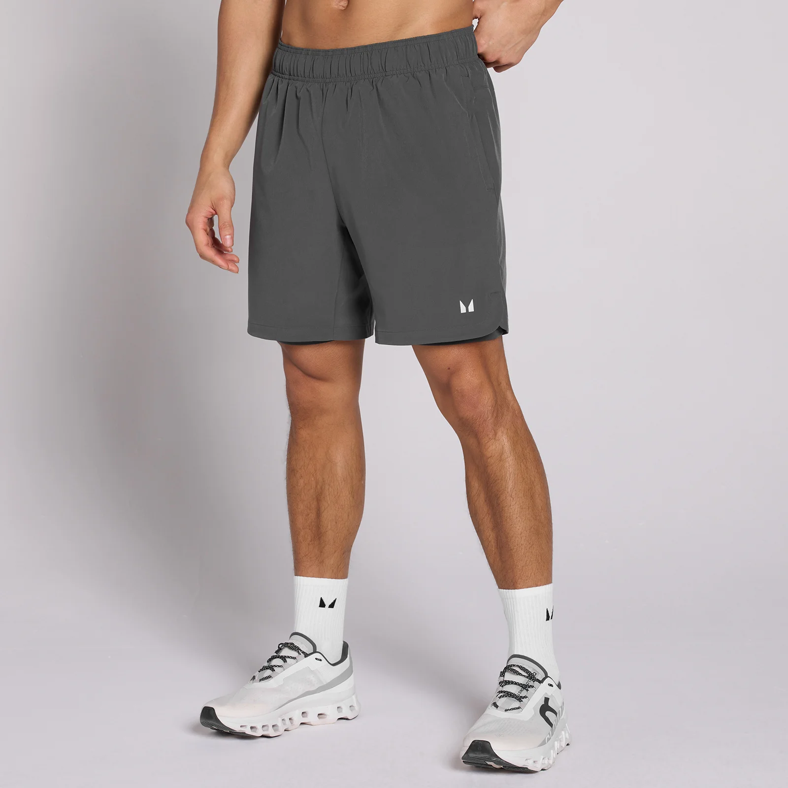 MP Men's 7" 2-in-1 Training Shorts - Dark Grey - L Εικόνα 1