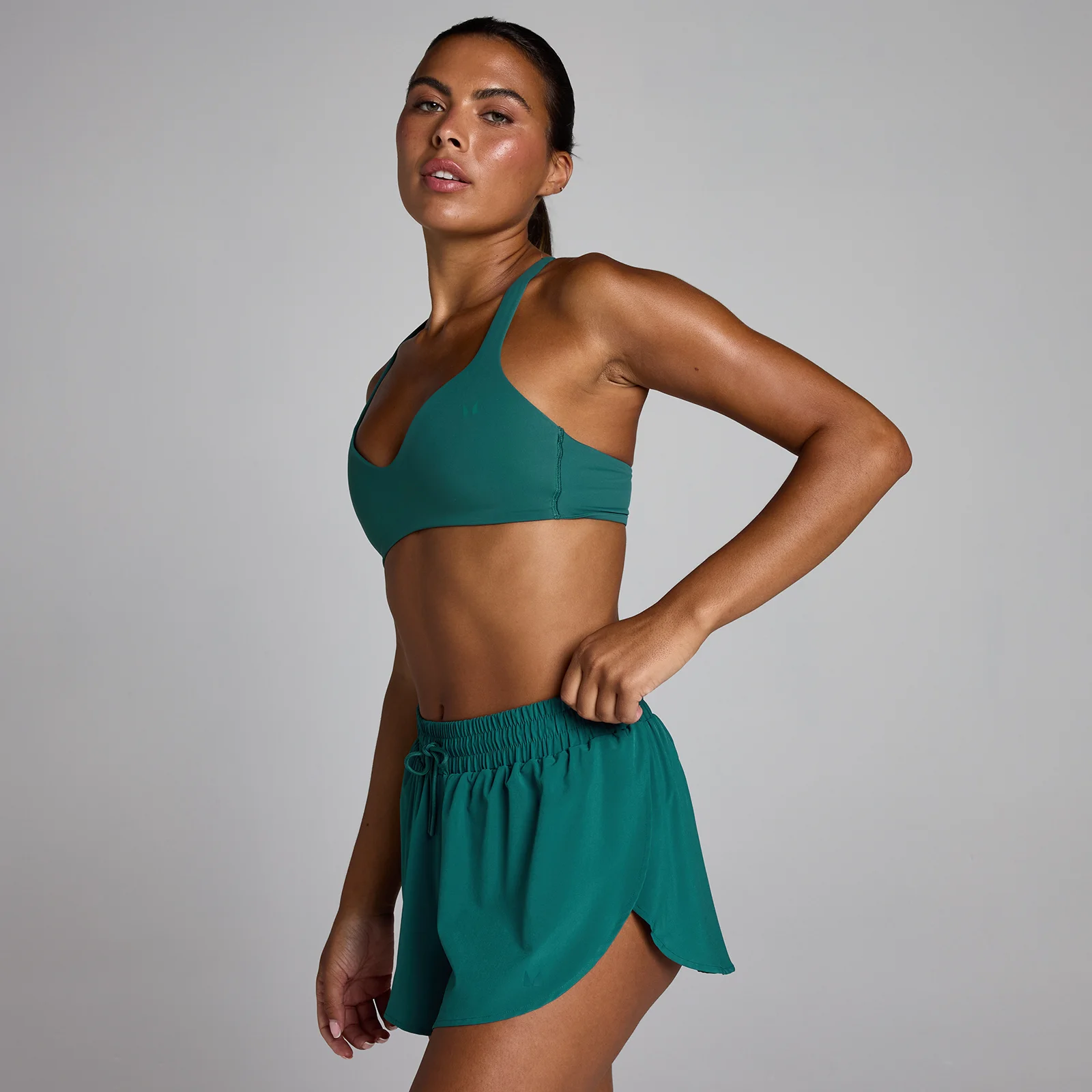 Αθλητικό Σουτιέν MP Women's Tempo Twist Back - Rich Teal - XXL Εικόνα 1