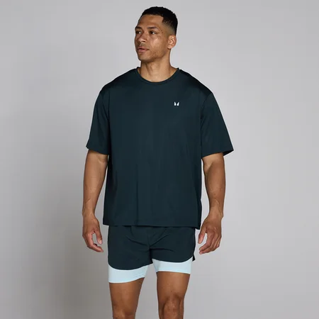 Ανδρικό Μπλουζάκι Mp Hybrid Oversized Mesh - Ξεθωριασμένο Μπλε