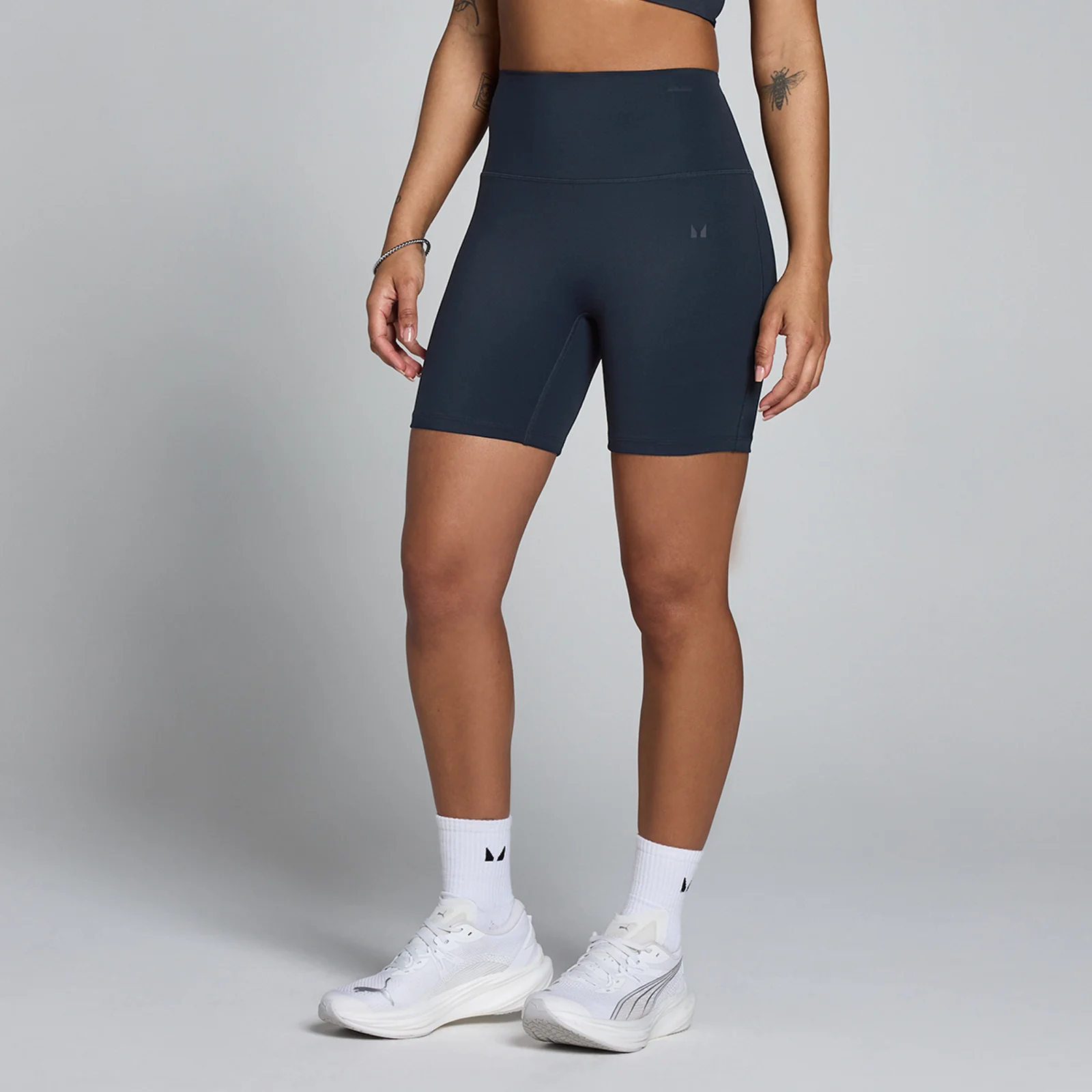 MP Women's Tempo High Waisted Shorts - Dark Navy - M Εικόνα 1