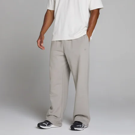 Oversized Παντελόνι Φόρμας Ίσια Γραμμή - Chalk Grey