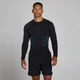 Lift Muscle Fit Seamless Μακρυμάνικη Μπλούζα - Washed Black/Power Blue