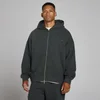 MP Ανδρικό Oversized Loopback Φούτερ με Κουκούλα και Διπλό Φερμουάρ - Washed Black