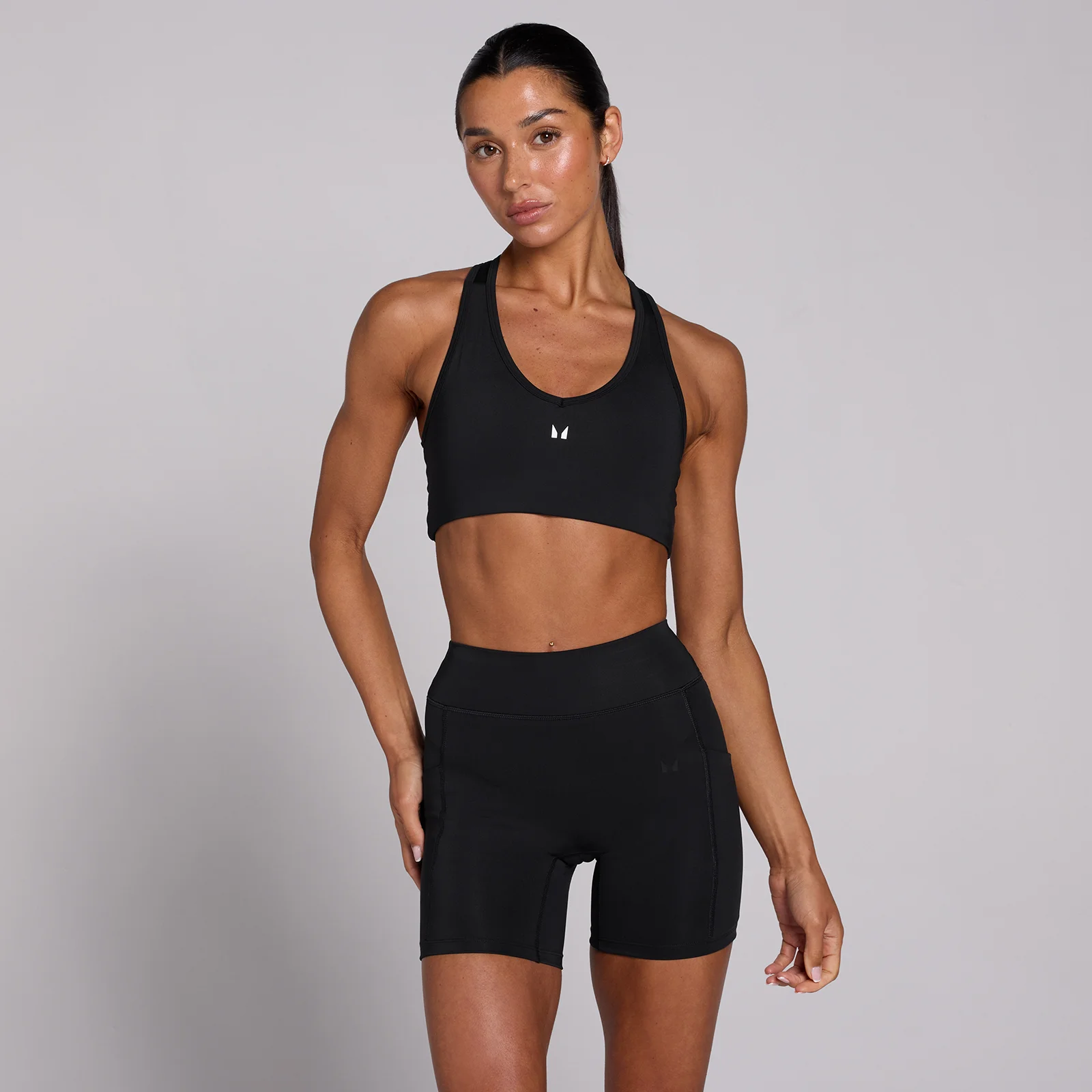 MP Women's Training Racerback Sports Bra - Μαύρο - XS Εικόνα 1