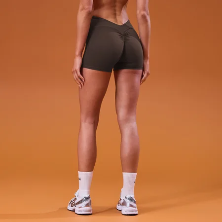 MP Women's Tempo Dipped Waist Short - Κακάο