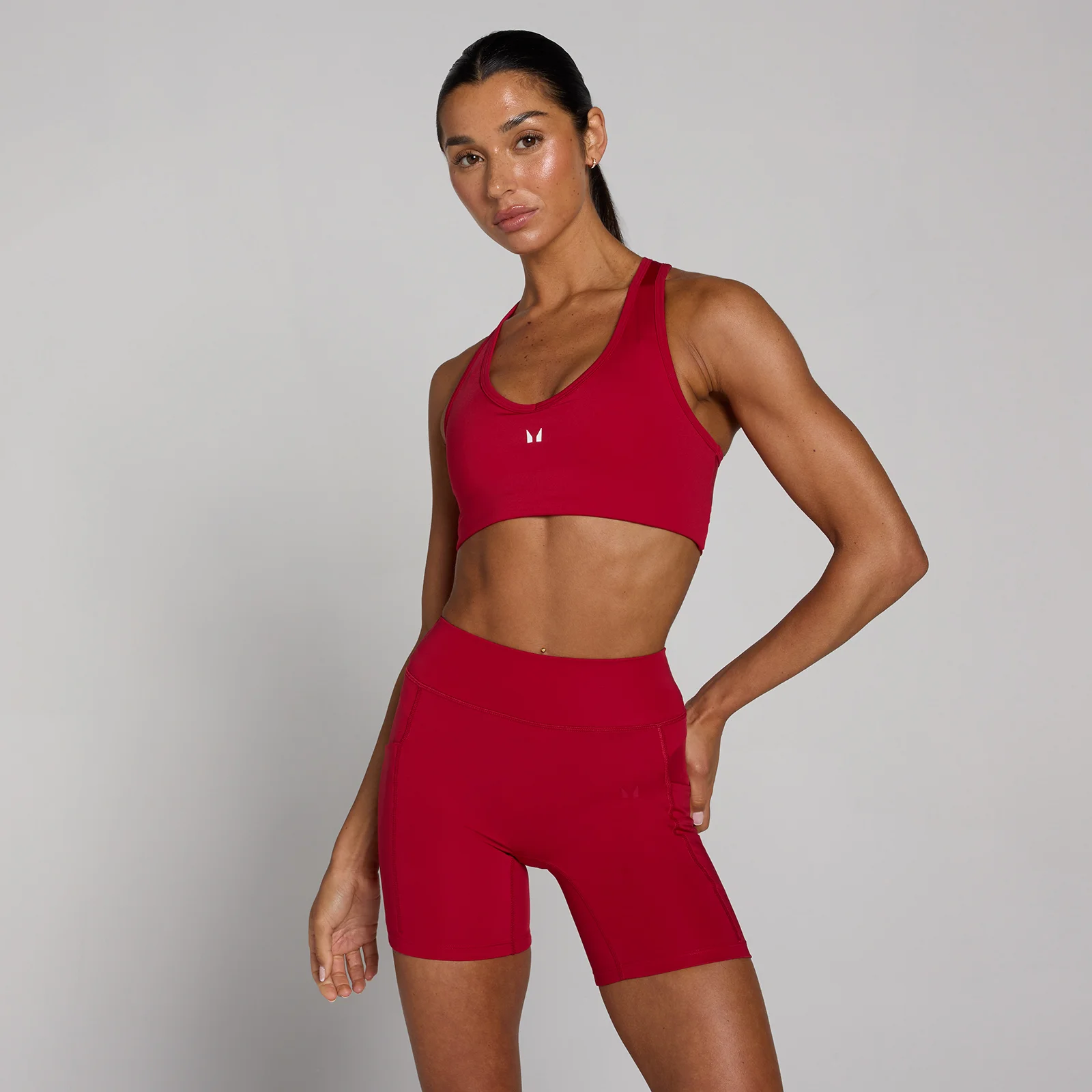 MP Women's Training Racerback Sports Bra - Έντονο κόκκινο - S Εικόνα 1