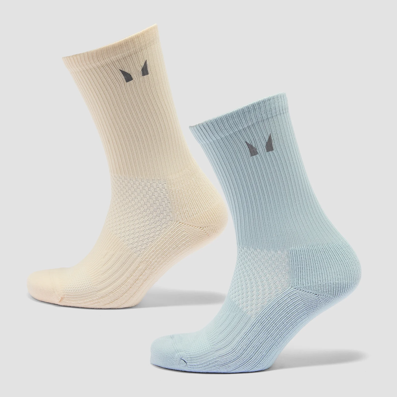 MP Reflective Κάλτσες Τρεξίματος (Πακέτο των 2) - Butter/Baby Blue - UK 12-14 Εικόνα 1