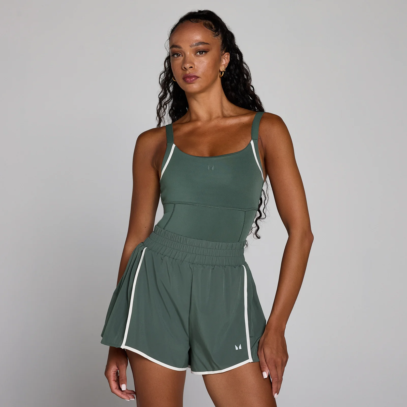 MP Women's Velocity Contrast Pleated All In One - Πράσινο Ανοιχτό - M Εικόνα 1