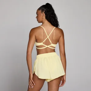 MP Women's Tempo Adjustable Strappy Back Sports Bra - Κρεμ - Size XS