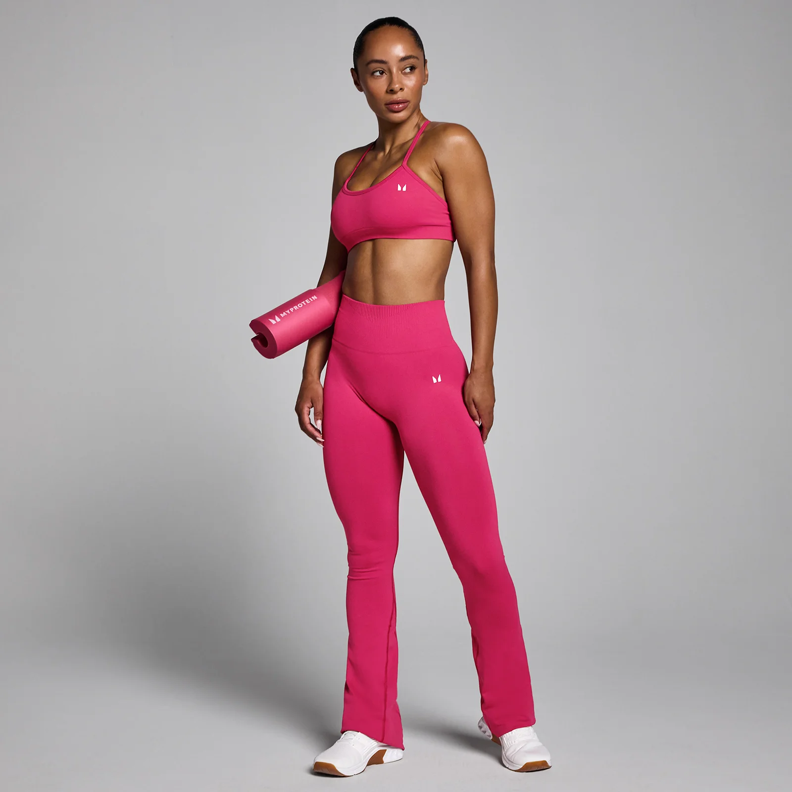 MP Women's Tempo Seamless Flared Leggings - Μπορντό - S Εικόνα 3