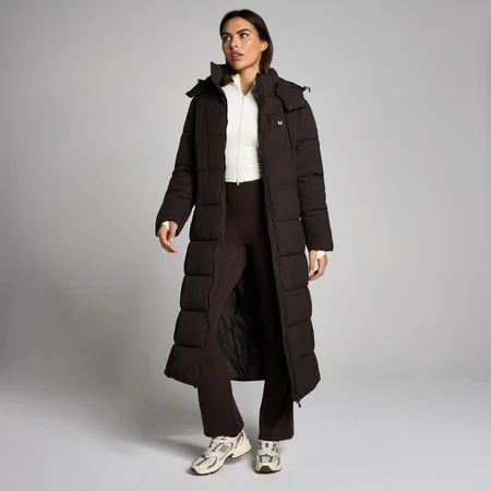 Γυναικείο Μακρύ Μπουφάν MP Women's Maxi Padded Puffer - Κακάο