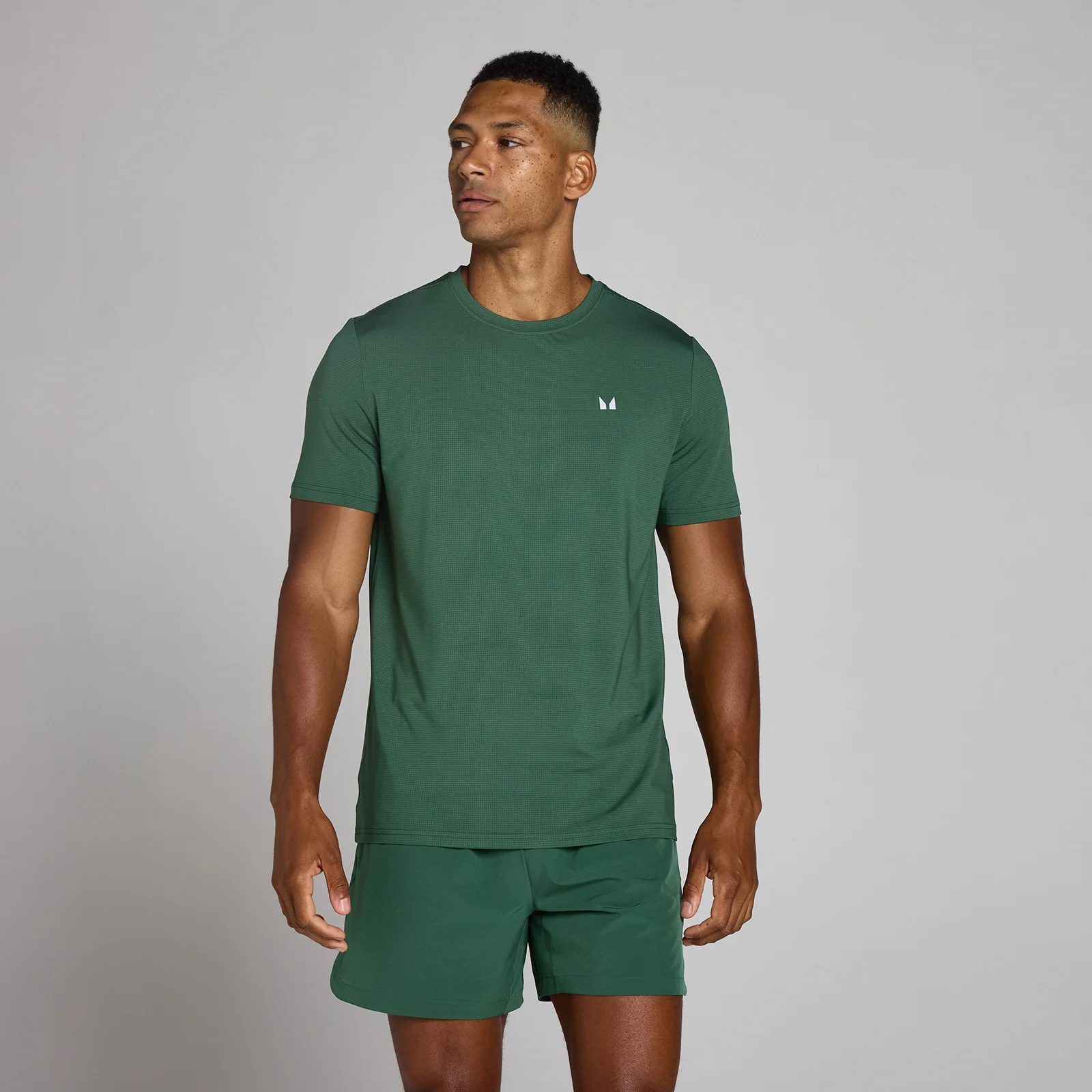 MP Men's Training Grid T-Shirt - Racing Green - M Εικόνα 1