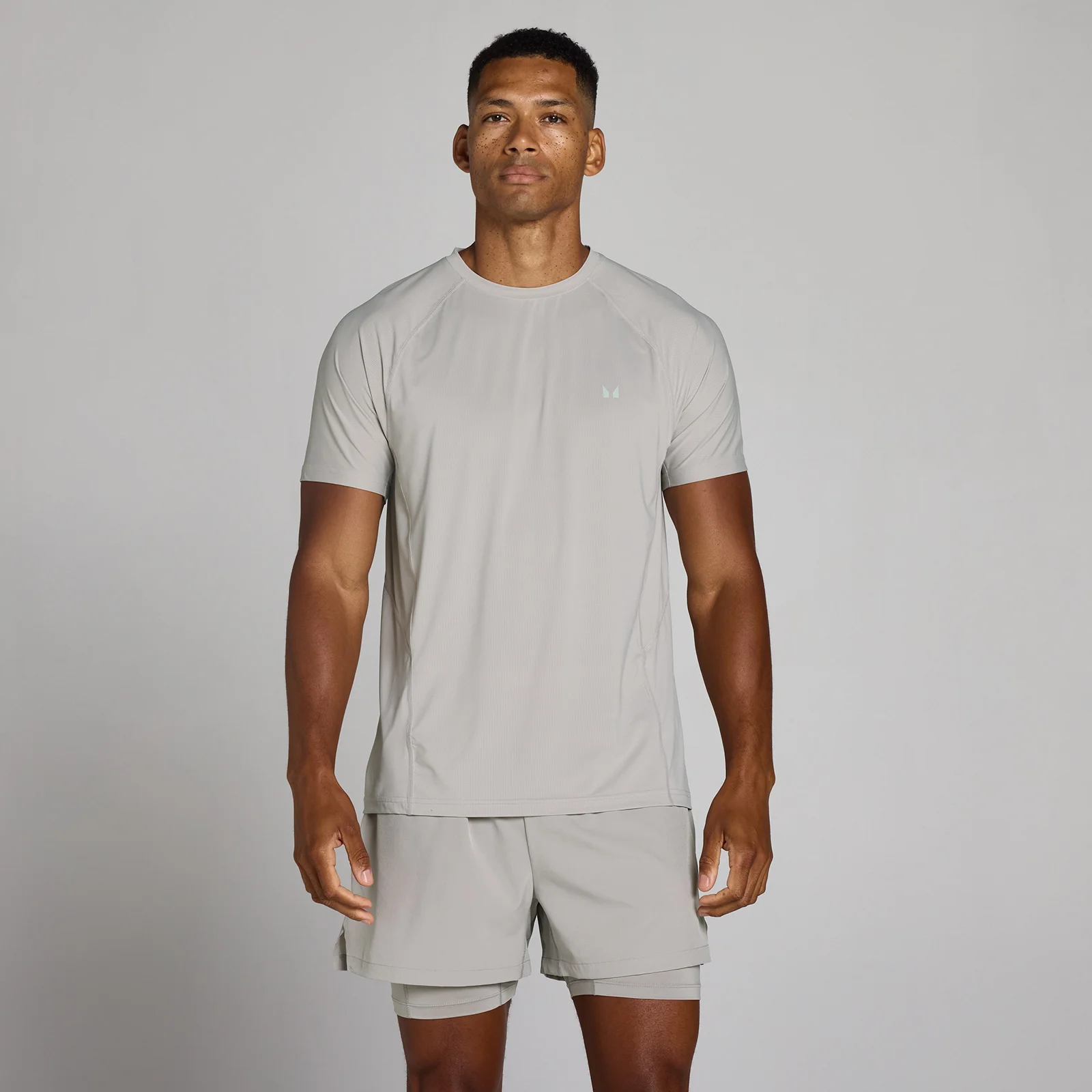 MP Men's Training Ultra Mesh T-Shirt - Chalk Grey - XS Εικόνα 1
