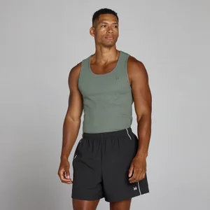 MP Ραβδωτό Φανελάκι Lift Muscle Fit για Άνδρες - Gunmetal - Size L
