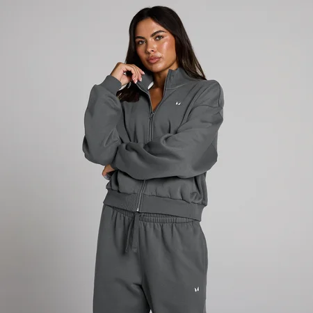 MP Γυναικείο Bomber Jacket Basics με Φερμουάρ - Σκούρο Γκρι