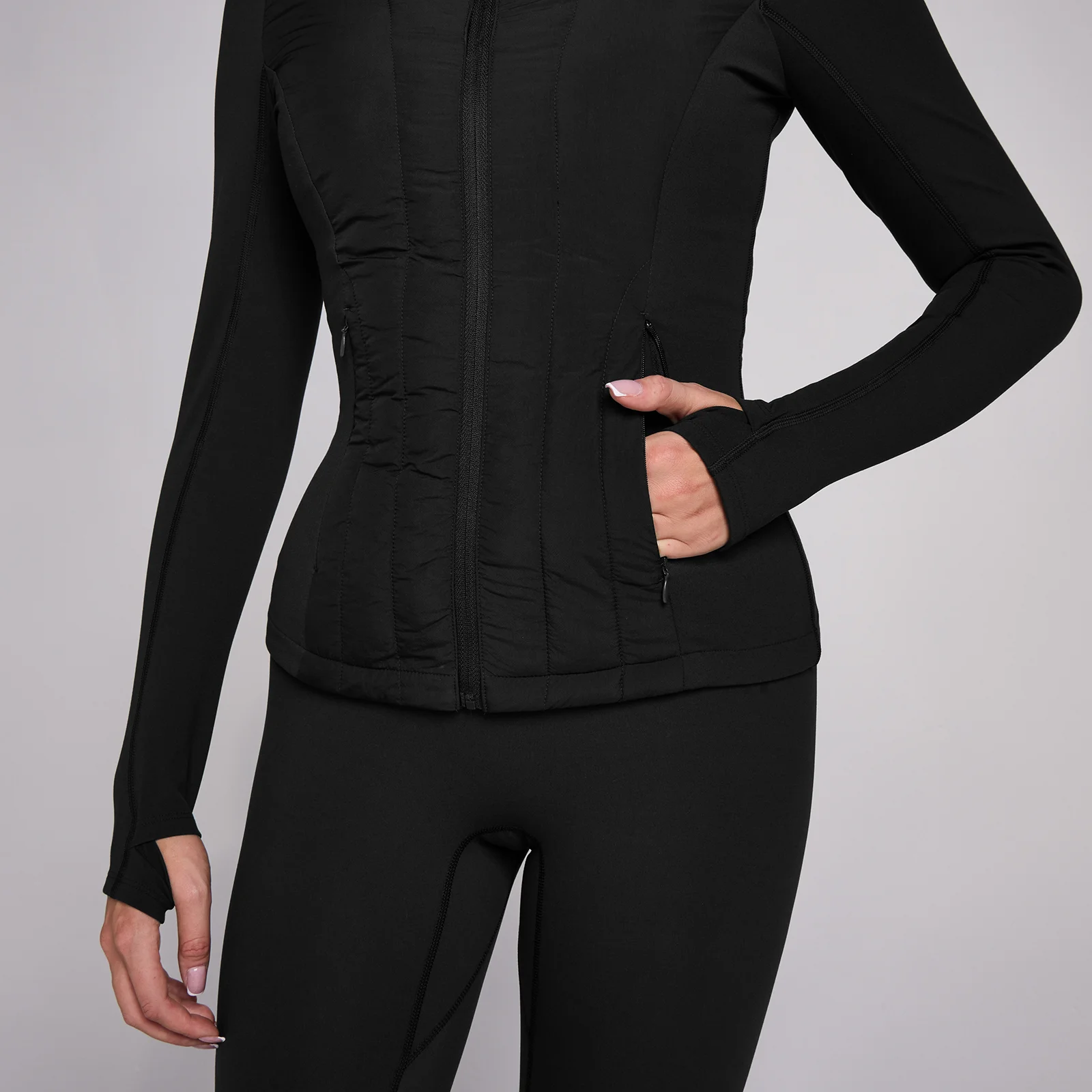 MP Women's SculptForm Hybrid Jacket - Μαύρο - M Εικόνα 4