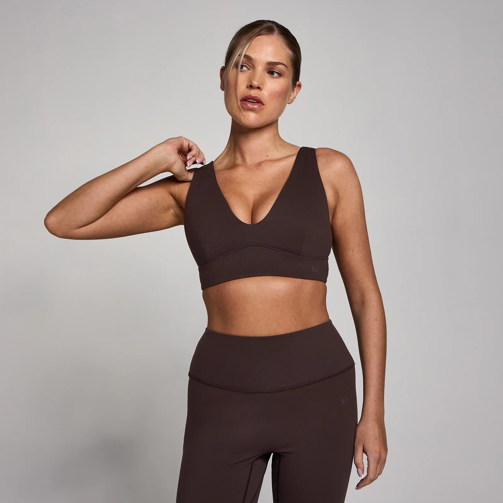 Αθλητικό Σουτιέν MP SculptForm Γυναικείο V-Neck Longline - Κακάο - M Εικόνα 1