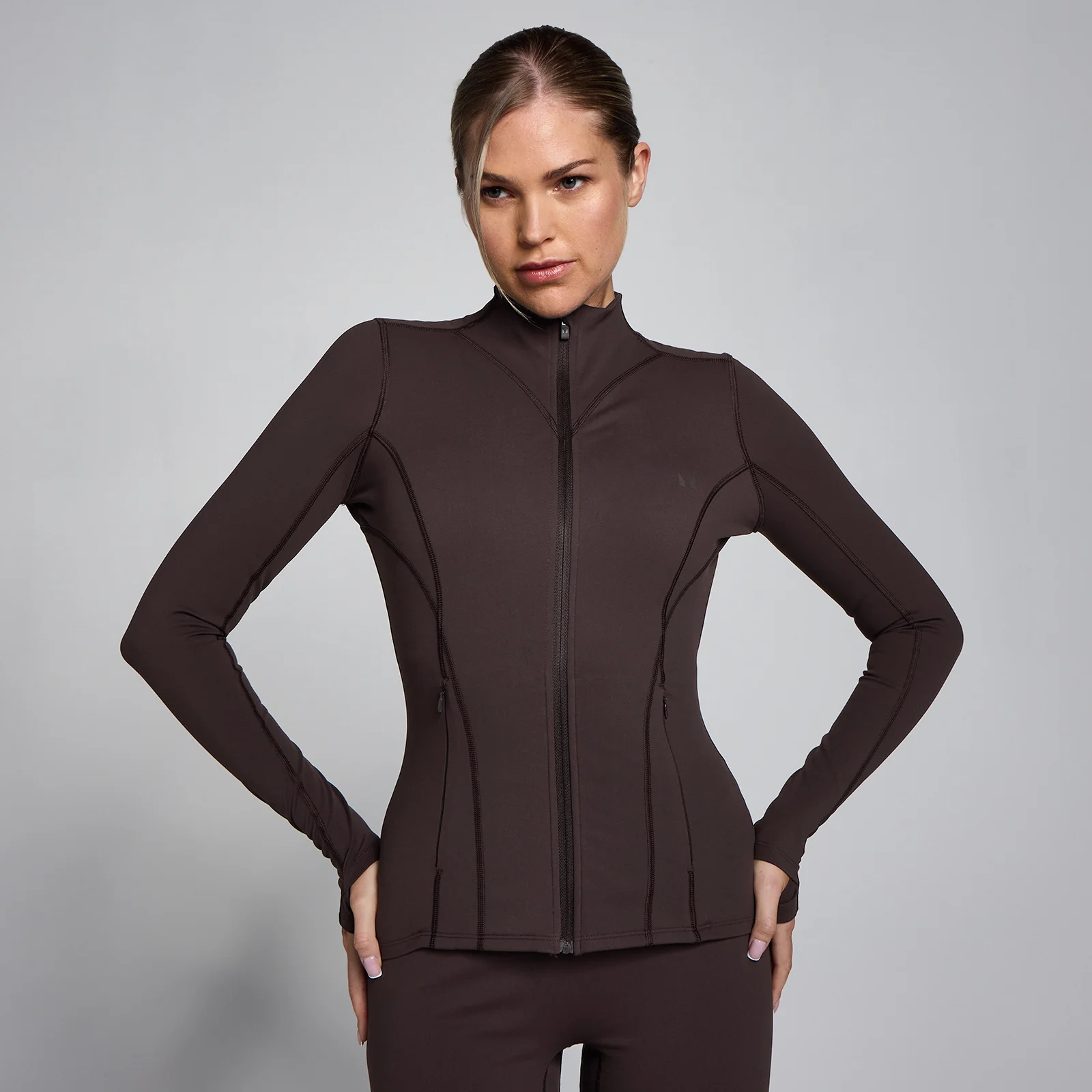 MP Women's SculptForm Zip Through Jacket - Κακάο - S Εικόνα 1