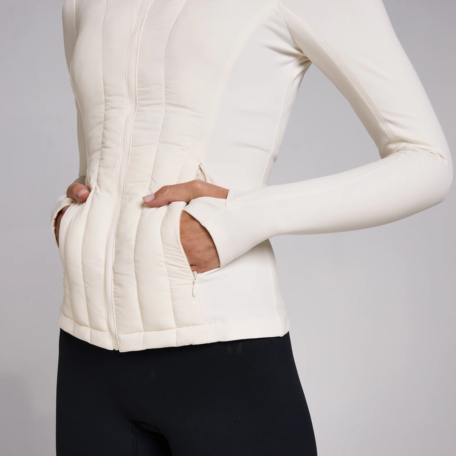 MP Women's SculptForm Hybrid Jacket - Pearl - S Εικόνα 4