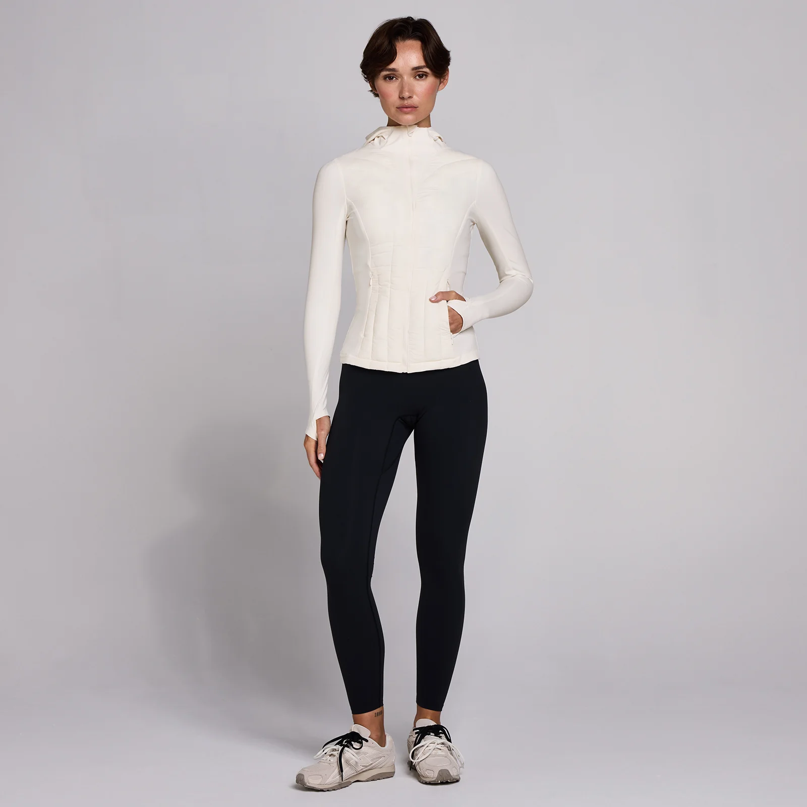 MP Women's SculptForm Hybrid Jacket - Pearl - S Εικόνα 3