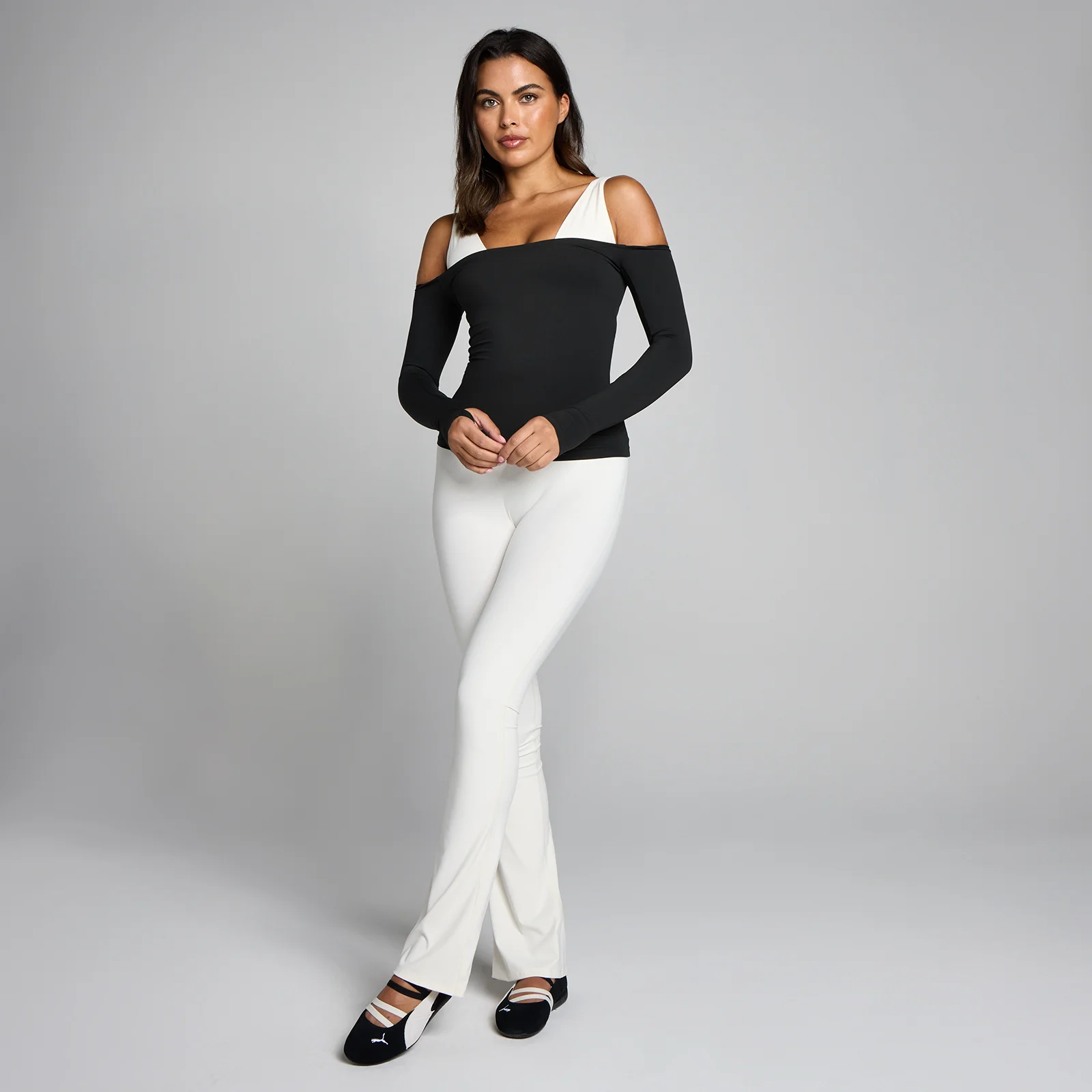 MP Γυναικεία Tempo Off The Shoulder LS Τοπ - Μαύρο - S Εικόνα 3