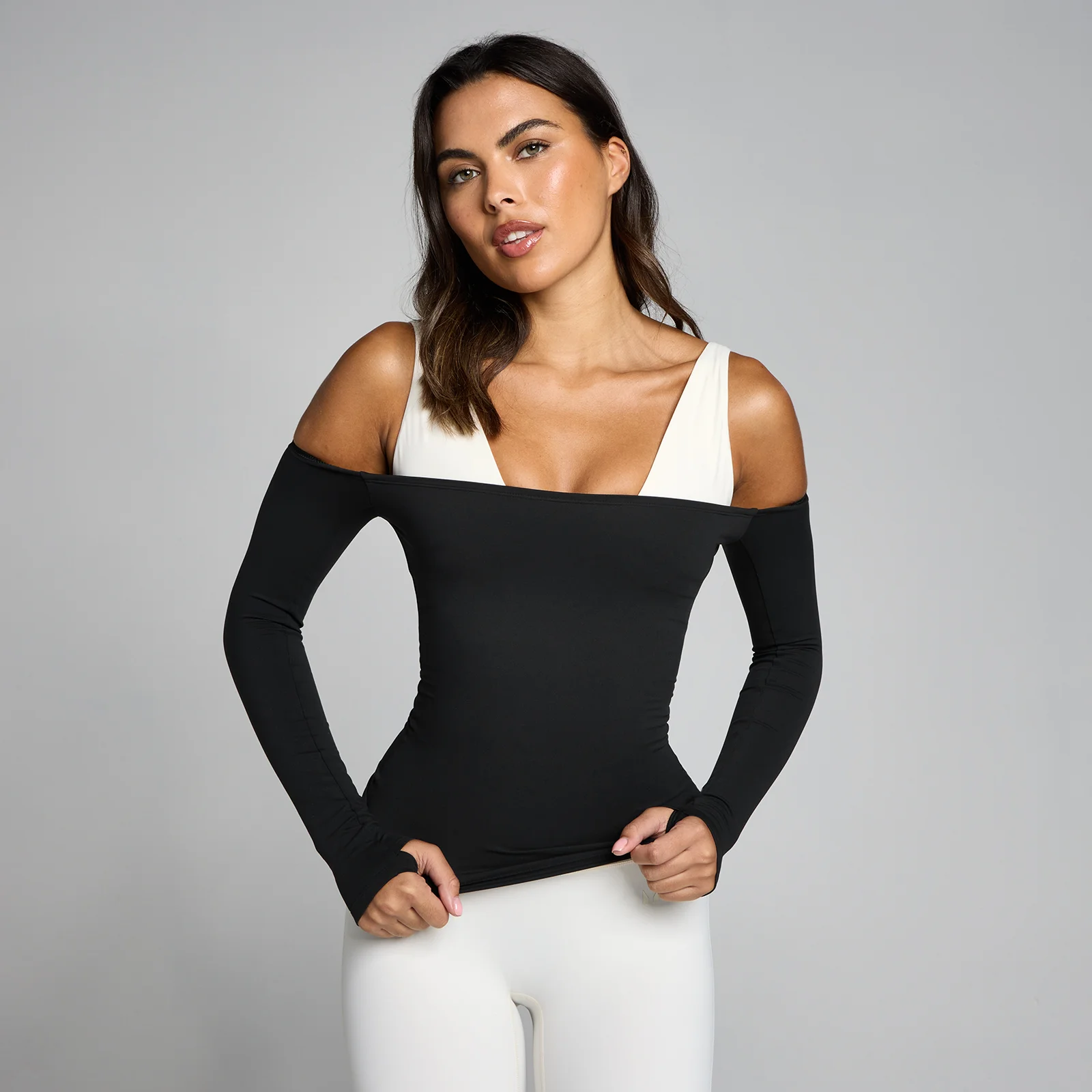 MP Γυναικεία Tempo Off The Shoulder LS Τοπ - Μαύρο - S Εικόνα 1