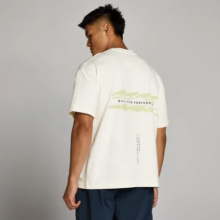 MP Ανδρικό Μπλουζάκι Hybrid Built For Performance Graphic - Vintage White