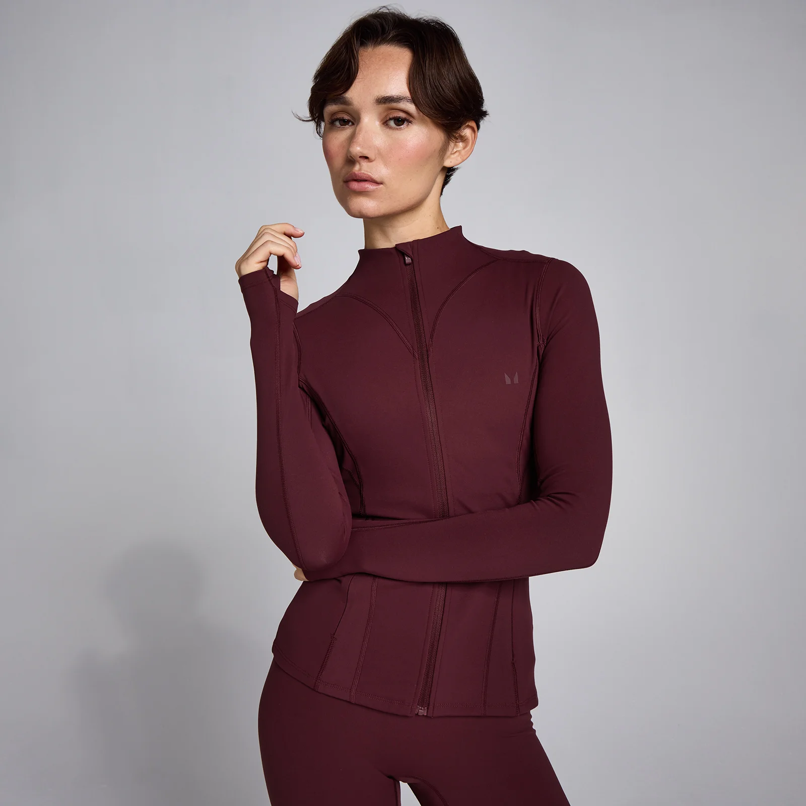 MP Women's SculptForm Zip Through Jacket - Μπορντό - M Εικόνα 1