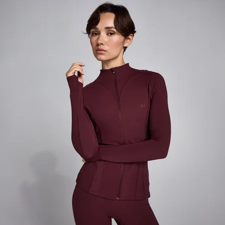 MP Women's SculptForm Zip Through Jacket - Μπορντό