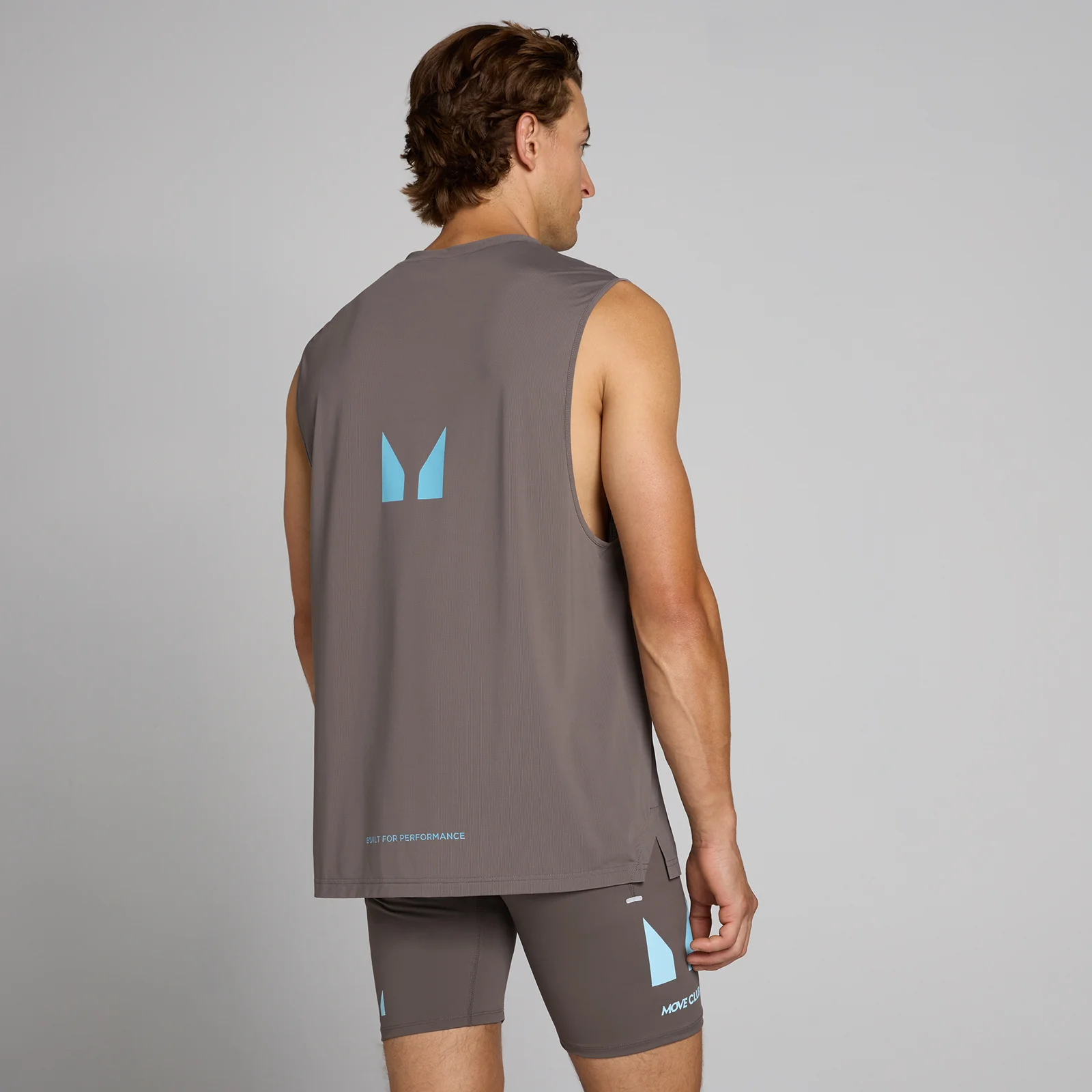 MP Men's Hybrid Mesh Tank - Γκρι ανοιχτό - S Εικόνα 1