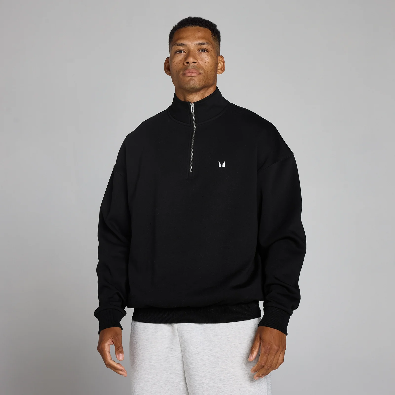 MP Men's Rest Day Oversized 1/4 Zip - Black - M Εικόνα 1