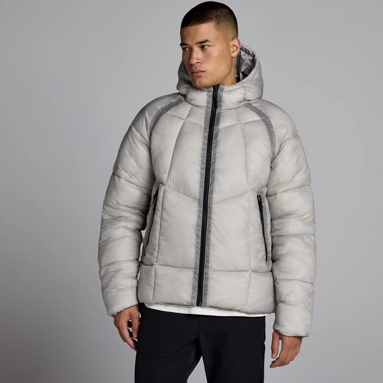 MP Ανδρικό Διάφανο Puffer - Γκρι - XXXL Εικόνα 1