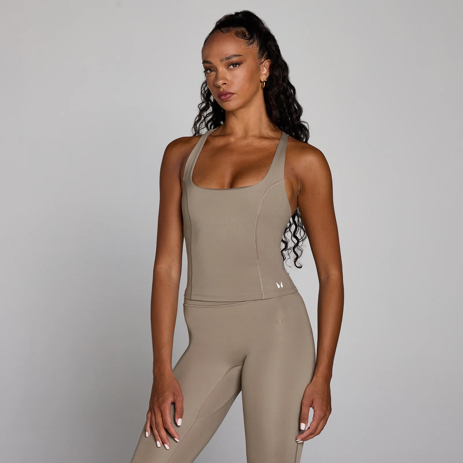 Φανελάκι Προπόνησης MP για Γυναίκες με Racerback - Light Taupe - M Εικόνα 1
