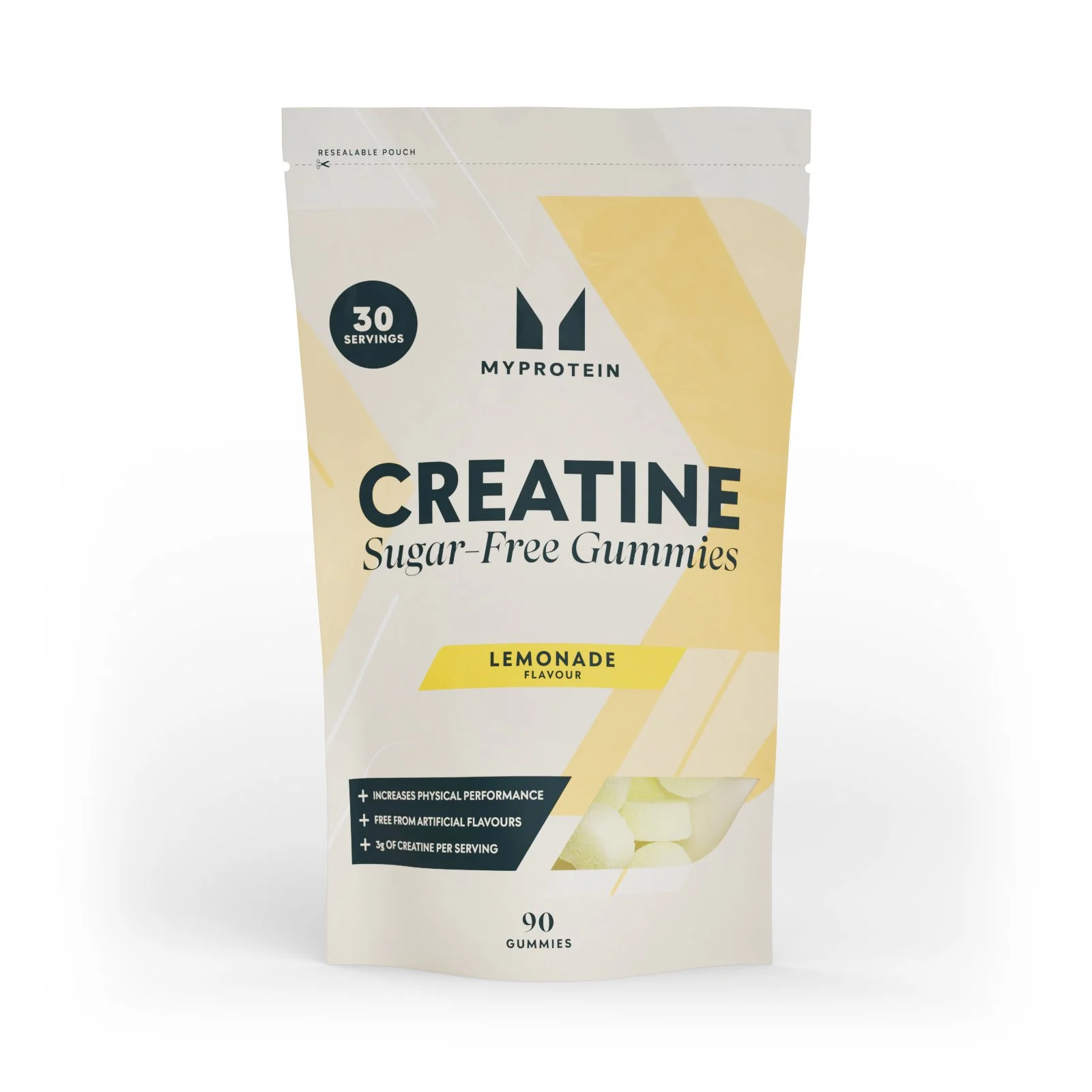 Creatine Gummies Κρεατίνης - 90 GUMMIES - 30servings - Lemonade (Sugar-Free) Εικόνα 1