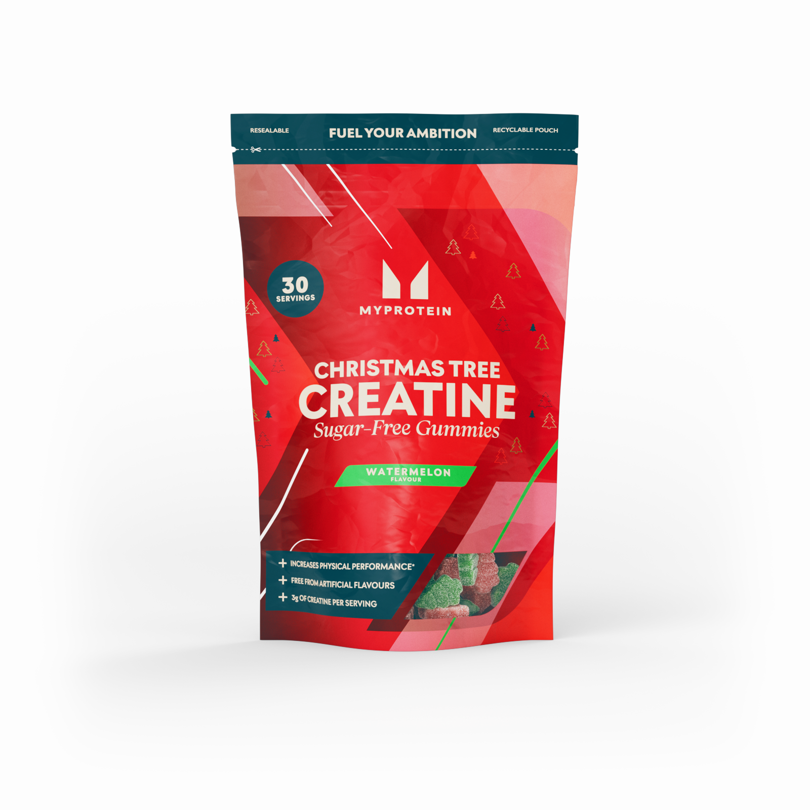Sugar-Free Creatine Gummies χωρίς Ζάχαρη - 90 GUMMIES - 30servings - Καρπούζι Εικόνα 1