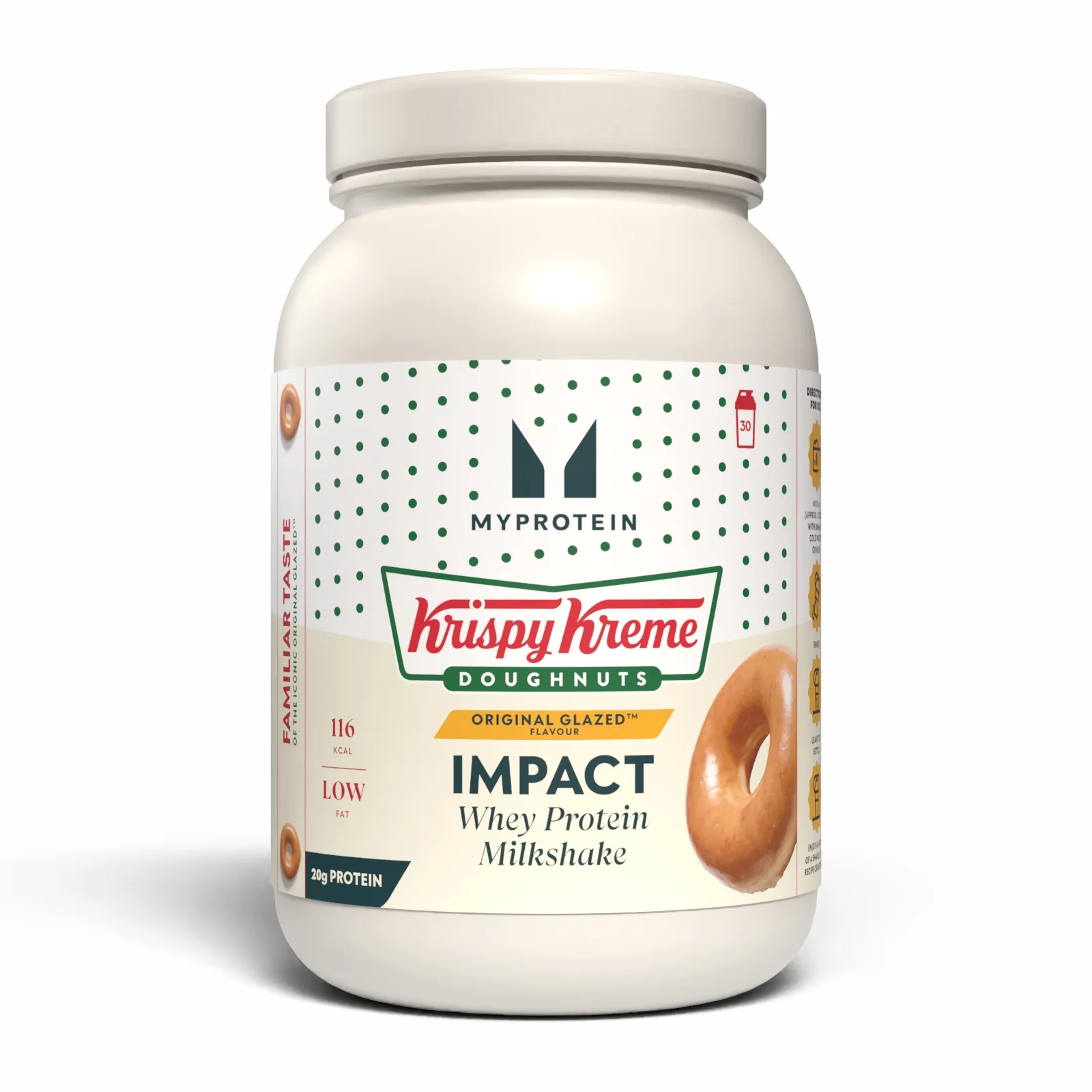 Impact Πρωτεΐνη Milkshake - Krispy Kreme® - 930G - 30servings - Original Glazed™ doughnut Εικόνα 1