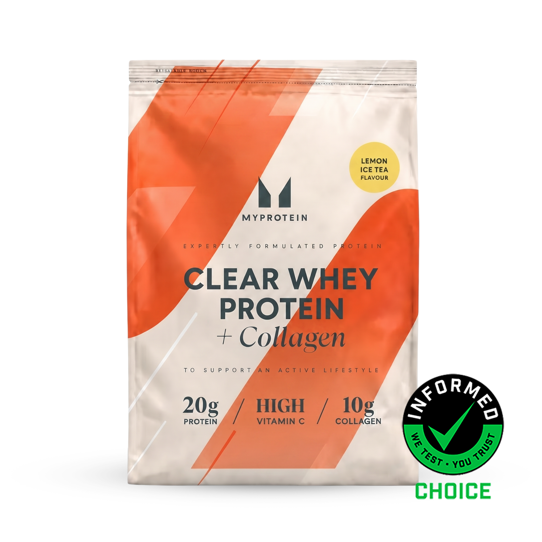 Clear Whey Isolate - 500g - 20servings - Lemon Iced Tea (+ Collagen) Εικόνα 1
