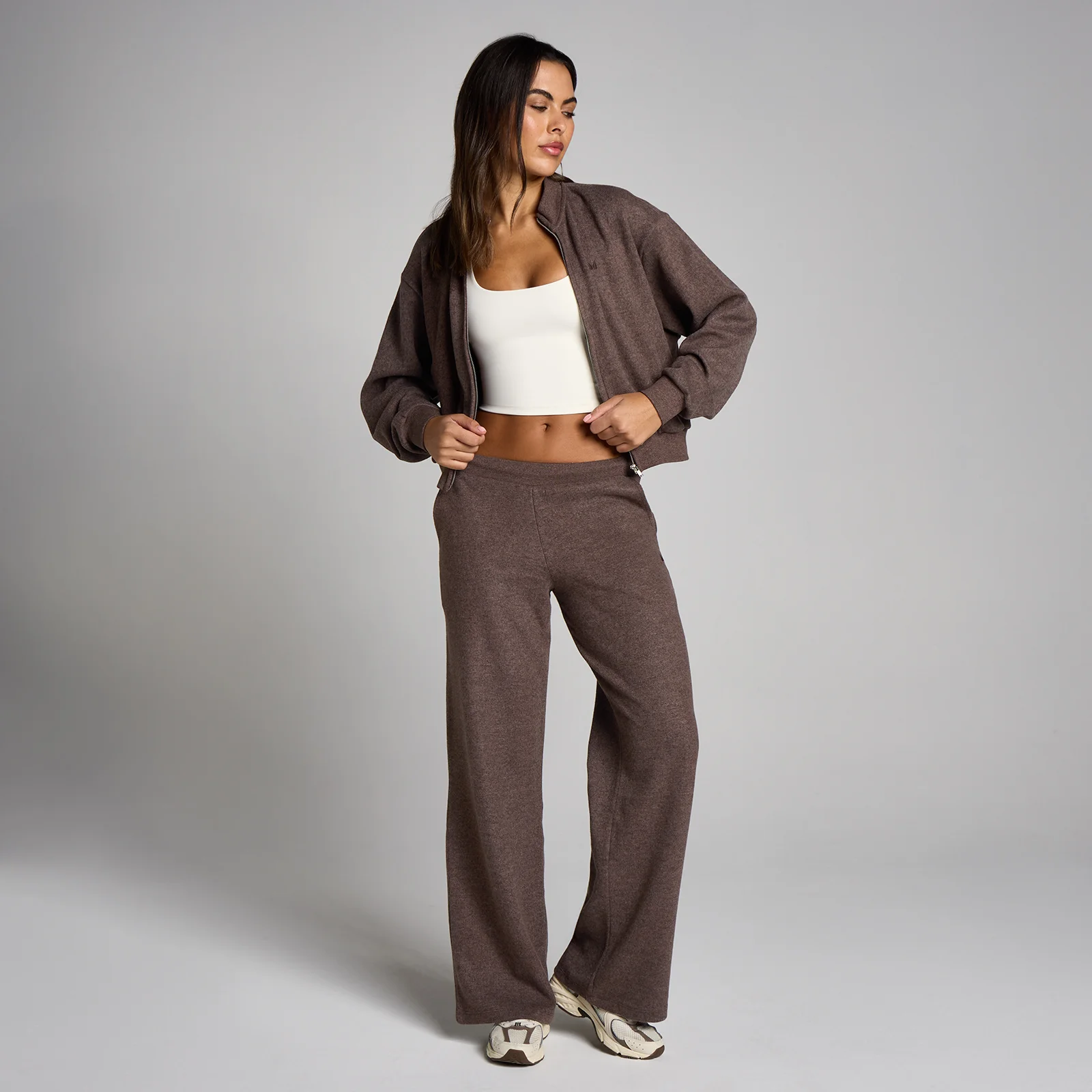 MP Women's Soft Touch Zip Through Bomber Jacket - Cocoa Marl - XS Εικόνα 3