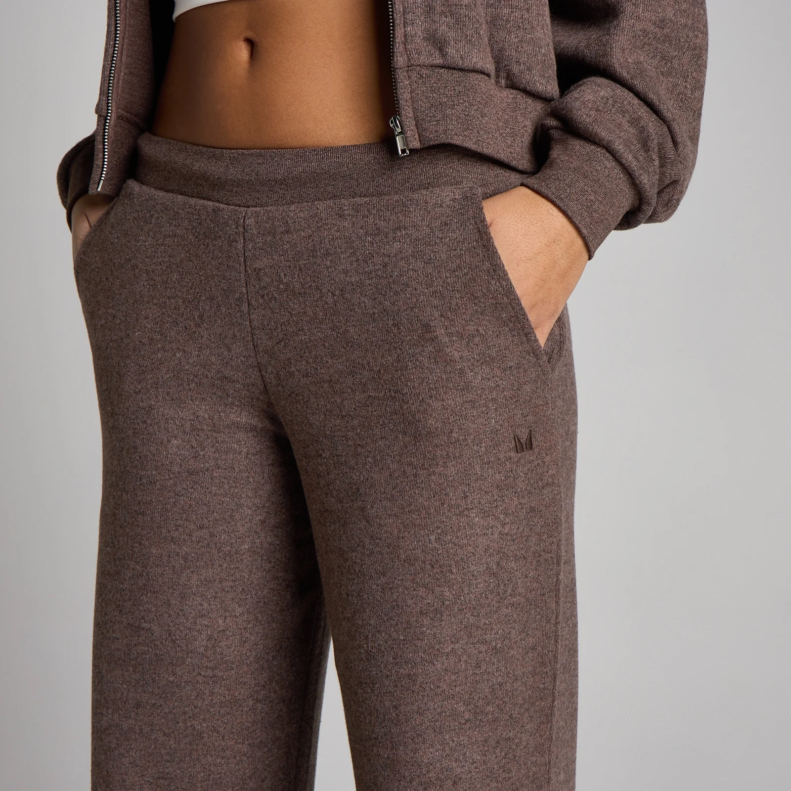 MP Women's Soft Touch Mid Rise Straight Leg Joggers - Κακάο Μελανζέ - XS Εικόνα 4