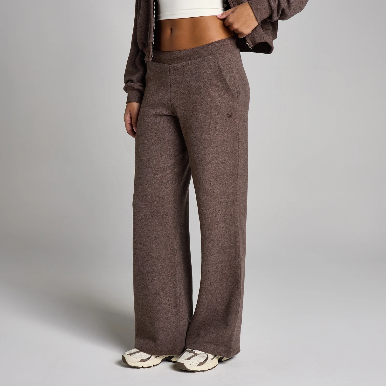 MP Women's Soft Touch Mid Rise Straight Leg Joggers - Κακάο Μελανζέ - XS Εικόνα 1