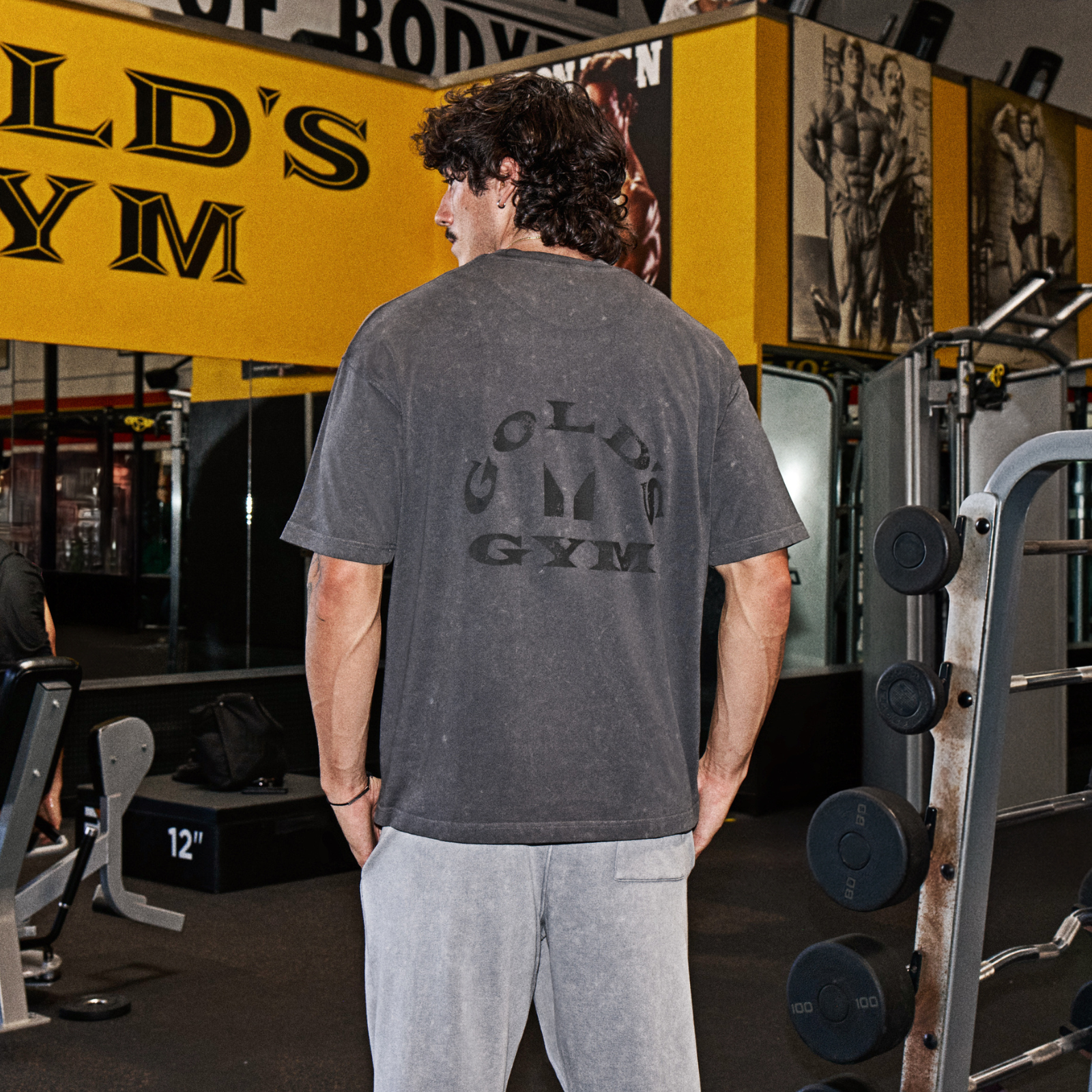 MP X Gold's Ανδρικό Washed Graphic Oversized T-shirt - Washed Coal - XS Εικόνα 1
