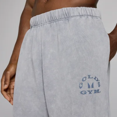MP X Gold's Ανδρικό Washed Graphic Oversized Παντελόνια Φόρμας - Steel Blue - L Εικόνα 6