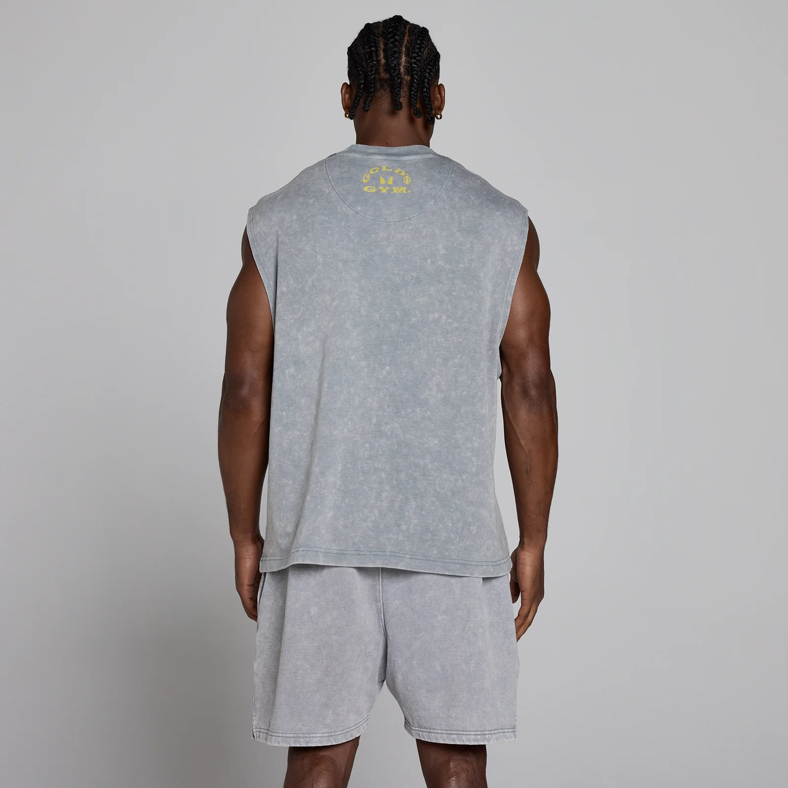 MP X Gold's Ανδρικό Washed Graphic Oversized Tank - Steel Blue - XL Εικόνα 4