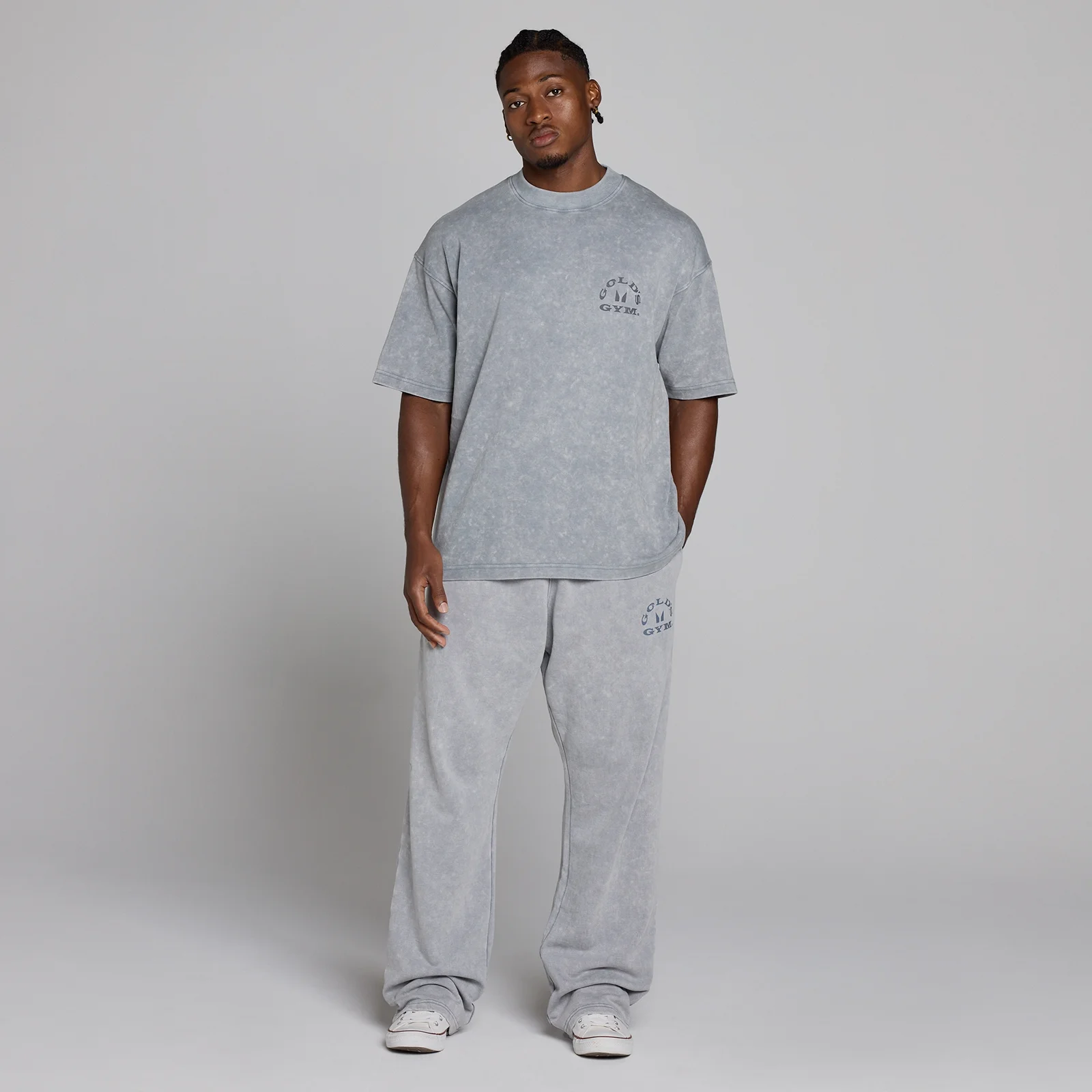 MP X Gold's Ανδρικό Washed Graphic Oversized T-shirt - Steel Blue - XS Εικόνα 5